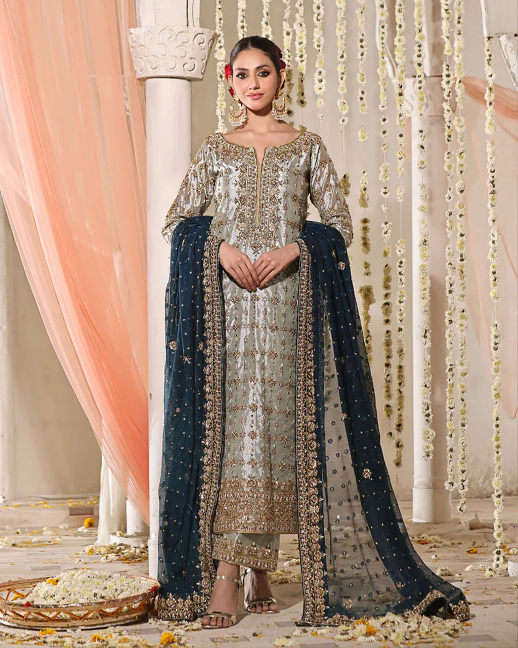 Haris Shakeel || Double Zari Fabric || Wedding Dress