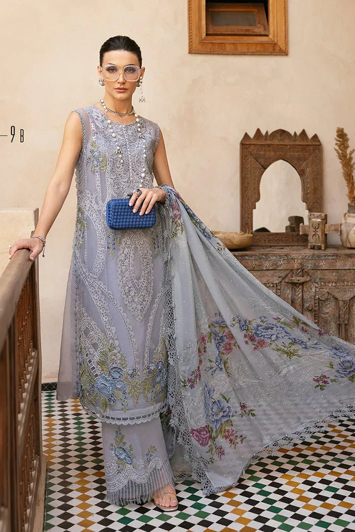 Maria B Voyage A Luxe Luxury Lawn Collection - Design 9B - Unstitched