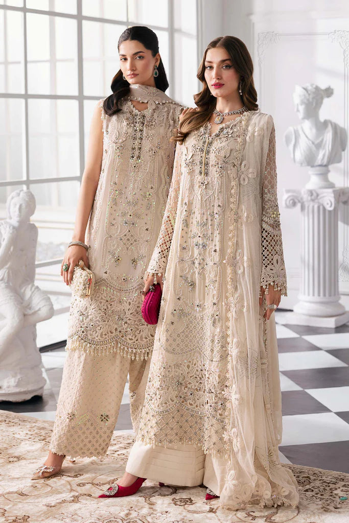 MARIA.B Mbroidered Luxury Formals – Embroidered Chiffon Suit | BD-3007