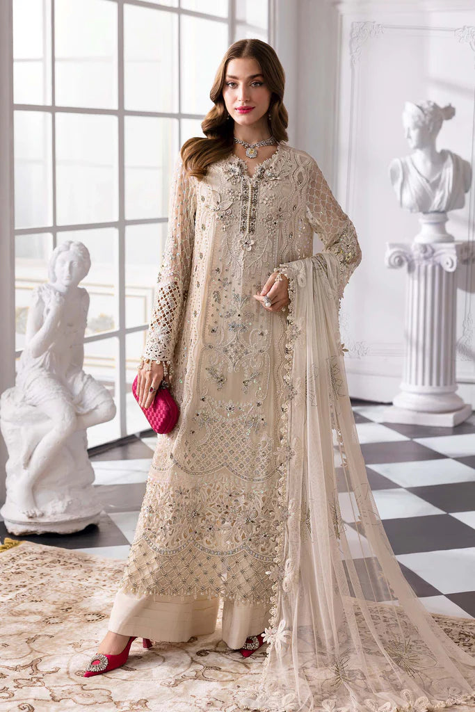 MARIA.B Mbroidered Luxury Formals – Embroidered Chiffon Suit | BD-3007