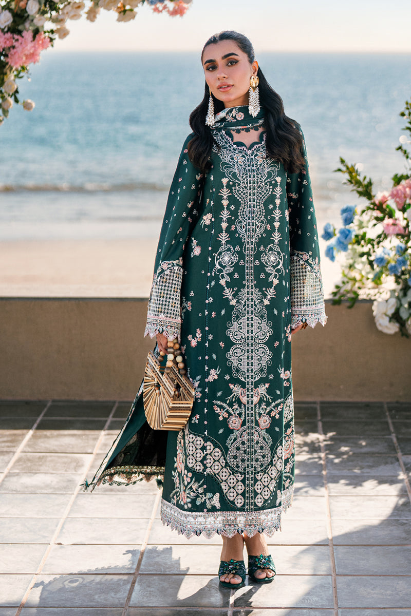 Qalamkar Luxyry Lawn | Sahil 2025 | FK-13 ELIZA