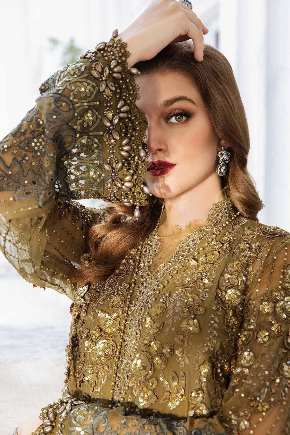 Mpc-24-108 Maria B Embroidered Chiffon Formel Collection 2024