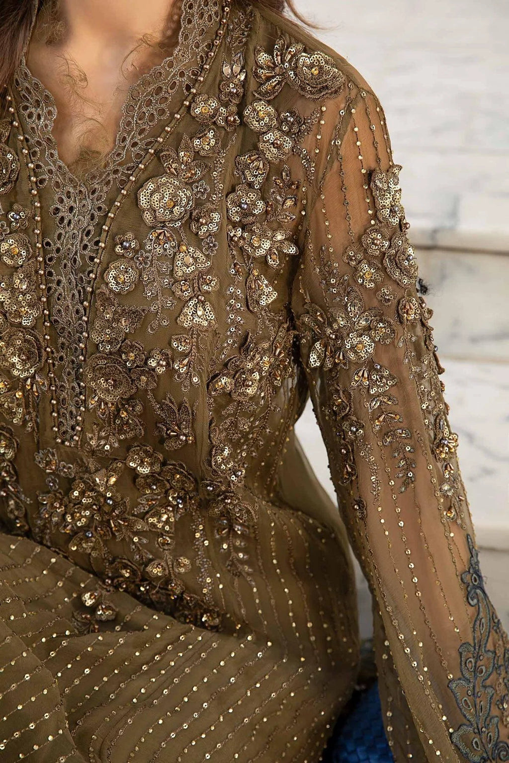 Mpc-24-108 Maria B Embroidered Chiffon Formel Collection 2024