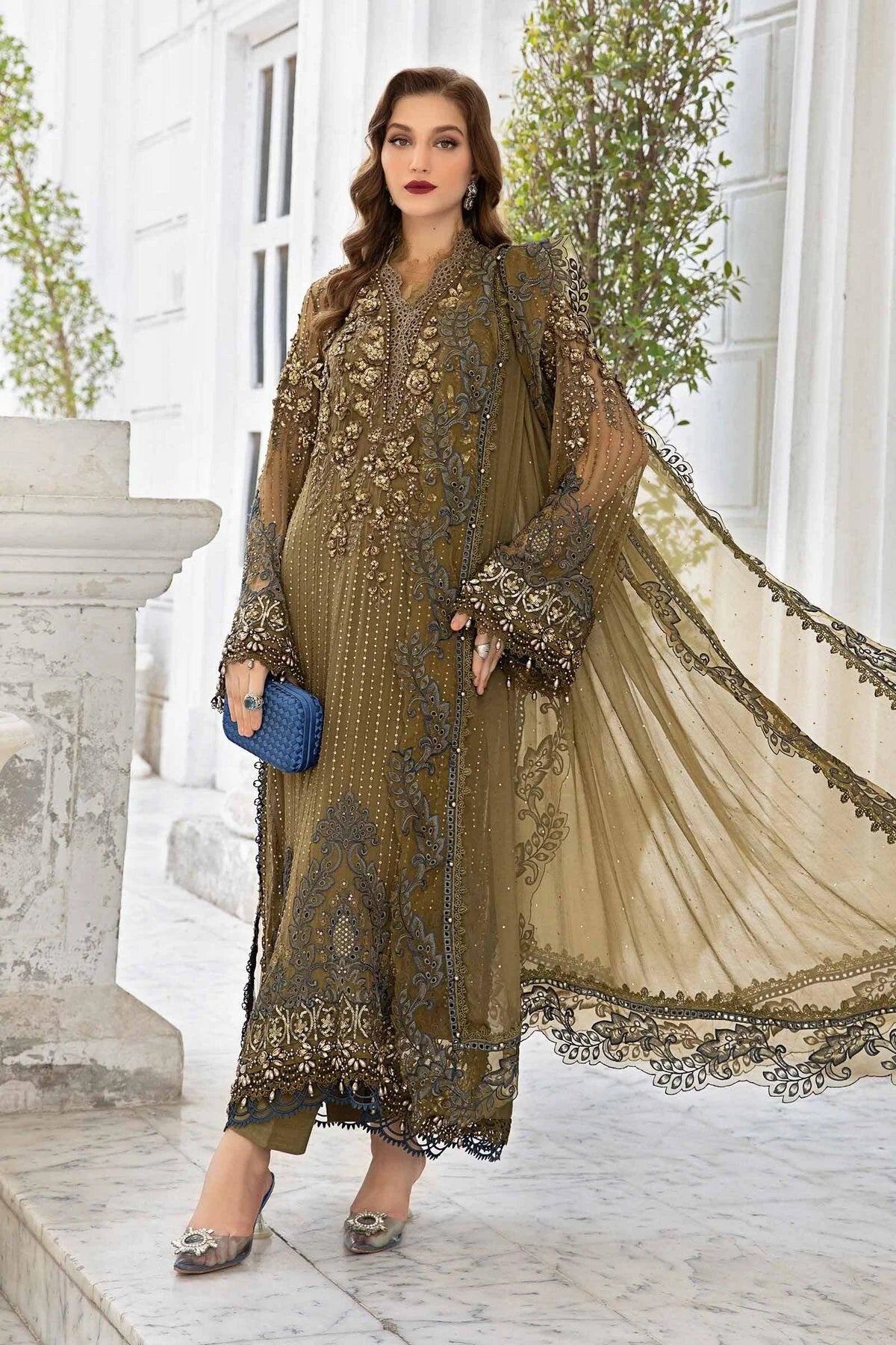 Mpc-24-108 Maria B Embroidered Chiffon Formel Collection 2024