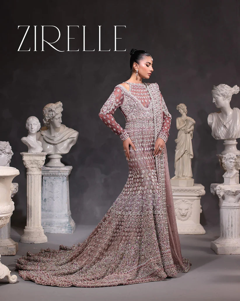 Ahmad Sultan | 3 Piece Unstitched Embroidered Organza | VELEZA ZIRELLE