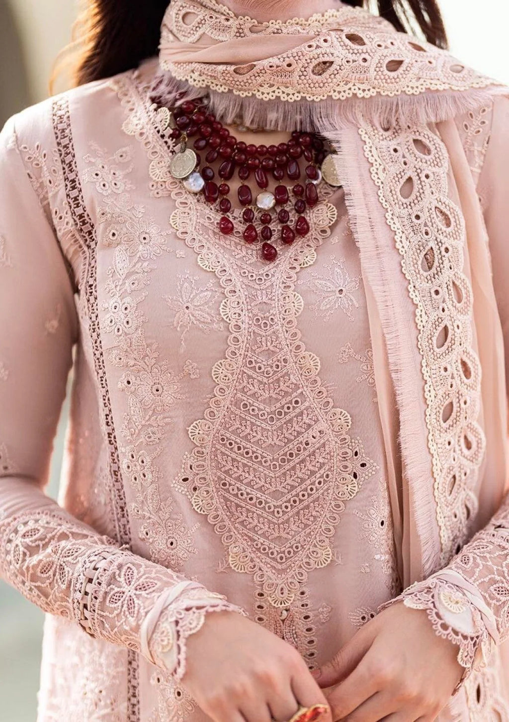 Qalamkar Embroidered Luxury Lawn Collection Unstitched 3Pc Suit